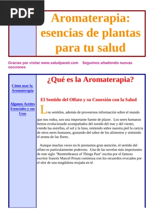 Aromaterapia: Esencias de Plantas Para Tu Salud