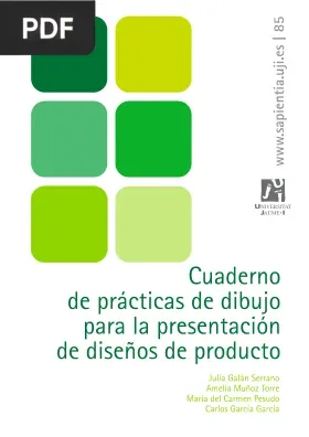 Cuaderno de prácticas de dibujo para la presentación de diseños de producto