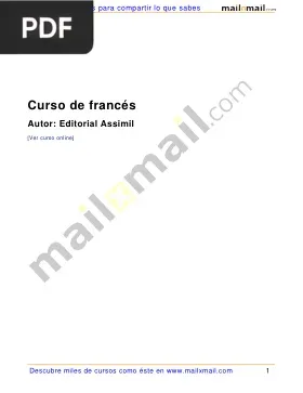 Curso de Francés