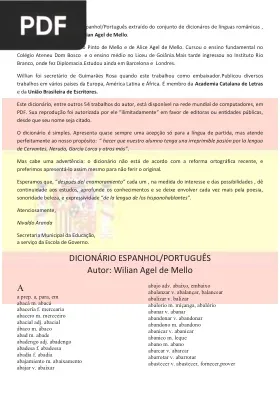 Dicionário Espanhol/Português