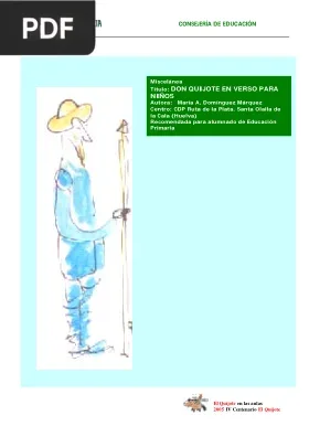 Don Quijote en verso para niños