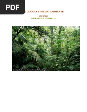 Ecología y Medio Ambiente: Bases de la Ecología