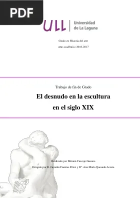 El Desnudo en la Escultura en el Siglo XIX