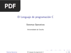 El Lenguaje de Programación C