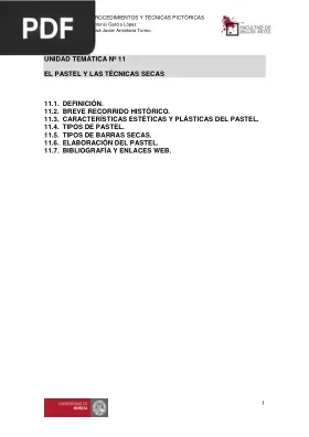 El pastel y las técnicas secas
