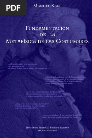 Fundamentación de la Metafísica de las Costumbres