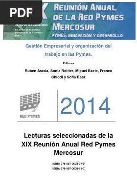 Gestión Empresarial y organización del trabajo en las Pymes