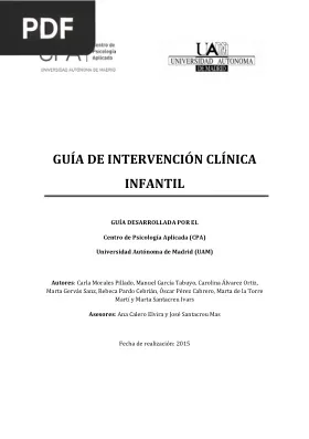 Guía de Intervención Clínica Infantil