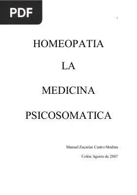 Homeopatia la Medicina Psicosomatica