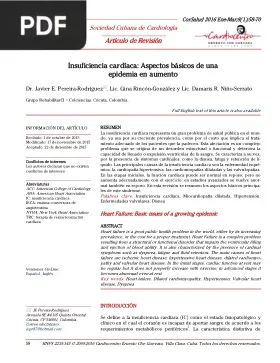 Insuficiencia cardíaca: Aspectos básicos de una epidemia en aumento
