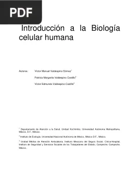 Introducción a la Biología celular humana