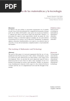 La enseñanza de las matemáticas y la tecnología