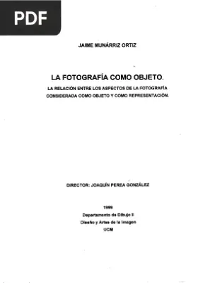 La fotografía como objeto