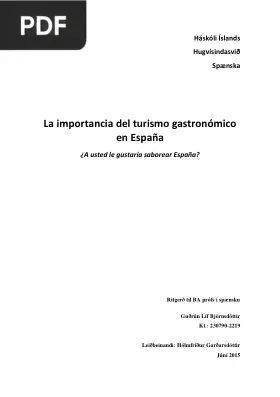 La importancia del turismo gastronómico en España