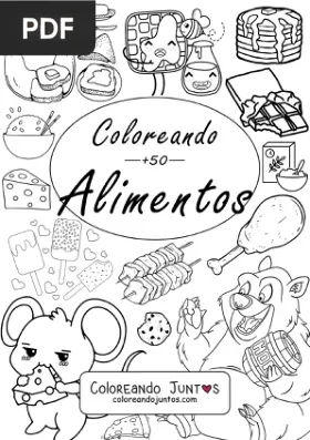 Libro de Alimentos para Colorear