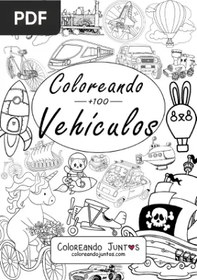 Libro de Vehículos para Colorear