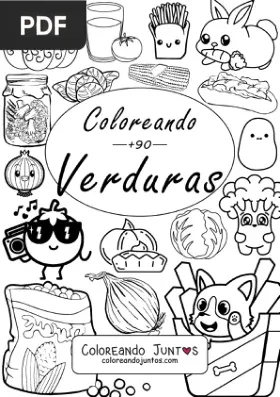 Libro de Verduras para Colorear