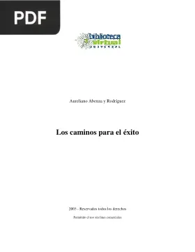 Los caminos para el éxito