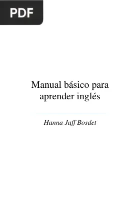 Manual básico para aprender inglés