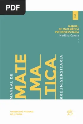 Manual de matemática preuniversitaria