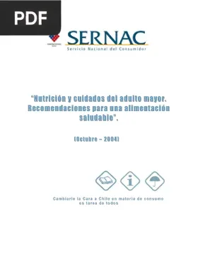 Nutrición y cuidados del adulto mayor. Recomendaciones para una alimentación saludable
