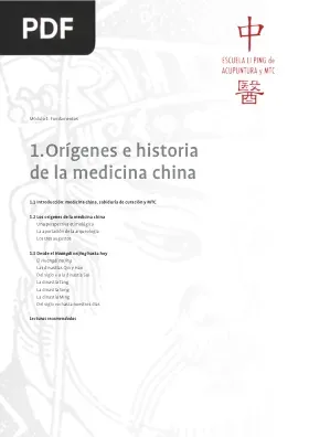 Orígenes e Historia de la Medicina China
