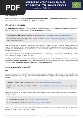 Pronombres Relativos Invariables e Interrogativos