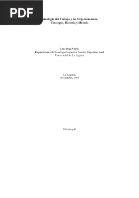 Psicología del trabajo y las organizaciones
