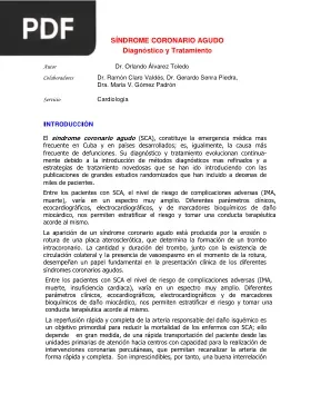 Síndrome Coronario Agudo