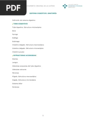 Sistema digestivo: Anatomía