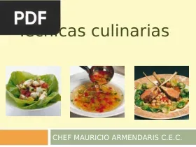 Técnicas culinarias (Presentación)