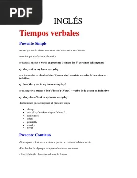 Tiempos verbales