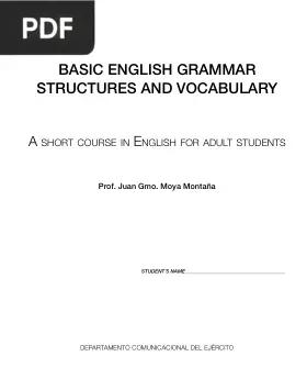 Un curso breve de inglés para estudiantes adultos
