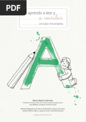 Yo aprendo a leer y a escribir: un tutor me enseña